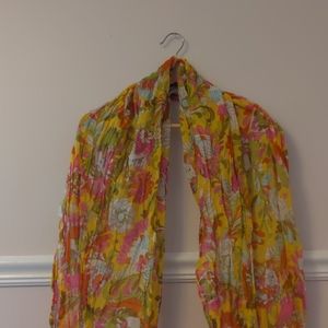 Colorful floral scarf